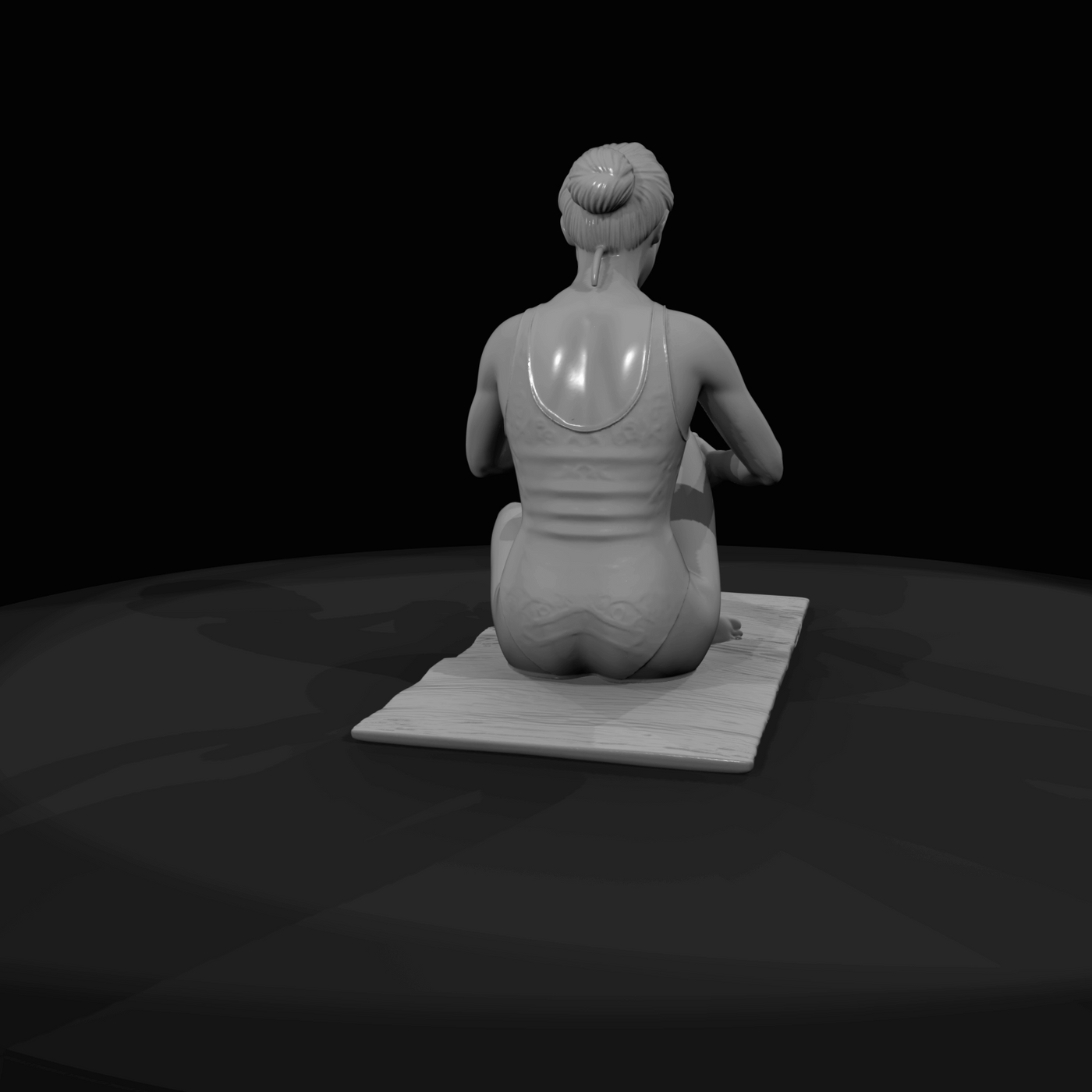 Miami Beach Character Figure (1980s) — Woman Applying
