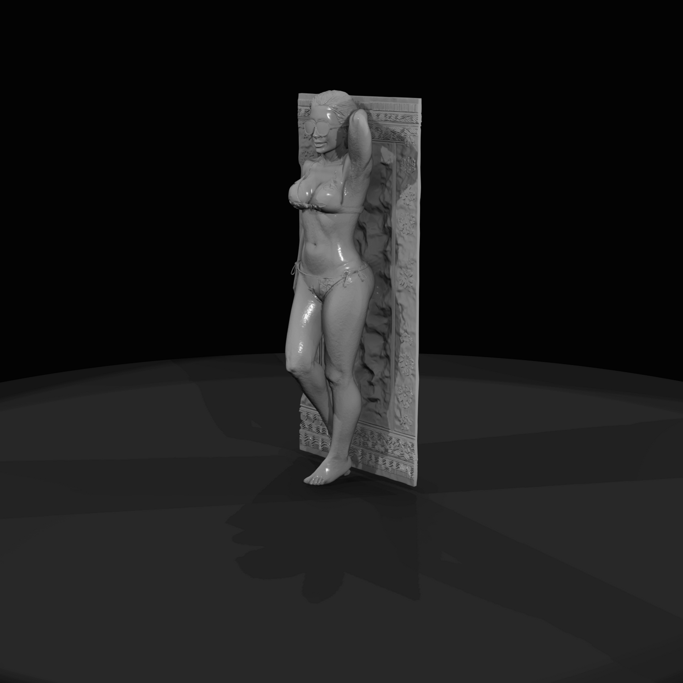 Miami Beach Character Figure (1980s) — Woman In