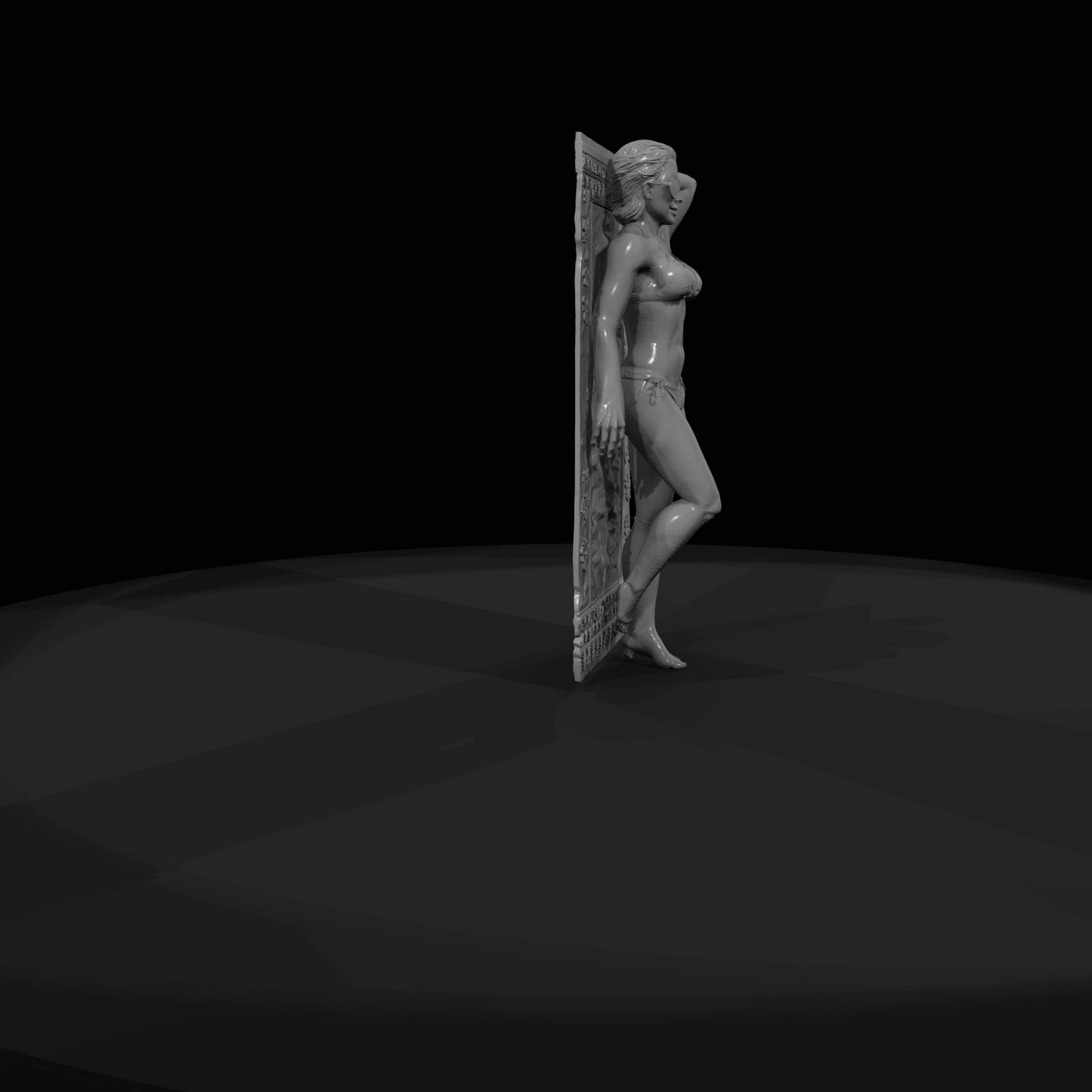 Miami Beach Character Figure (1980s) — Woman In