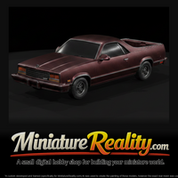 1982 Chevrolet El Camino Mk5 miniature, three-quarter view — thumbnail 3
