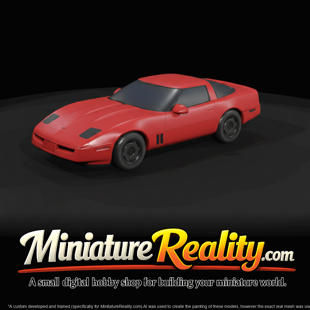 1983 Chevrolet Corvette C4 coupe (1980s) — American sports car, fourth generation, red