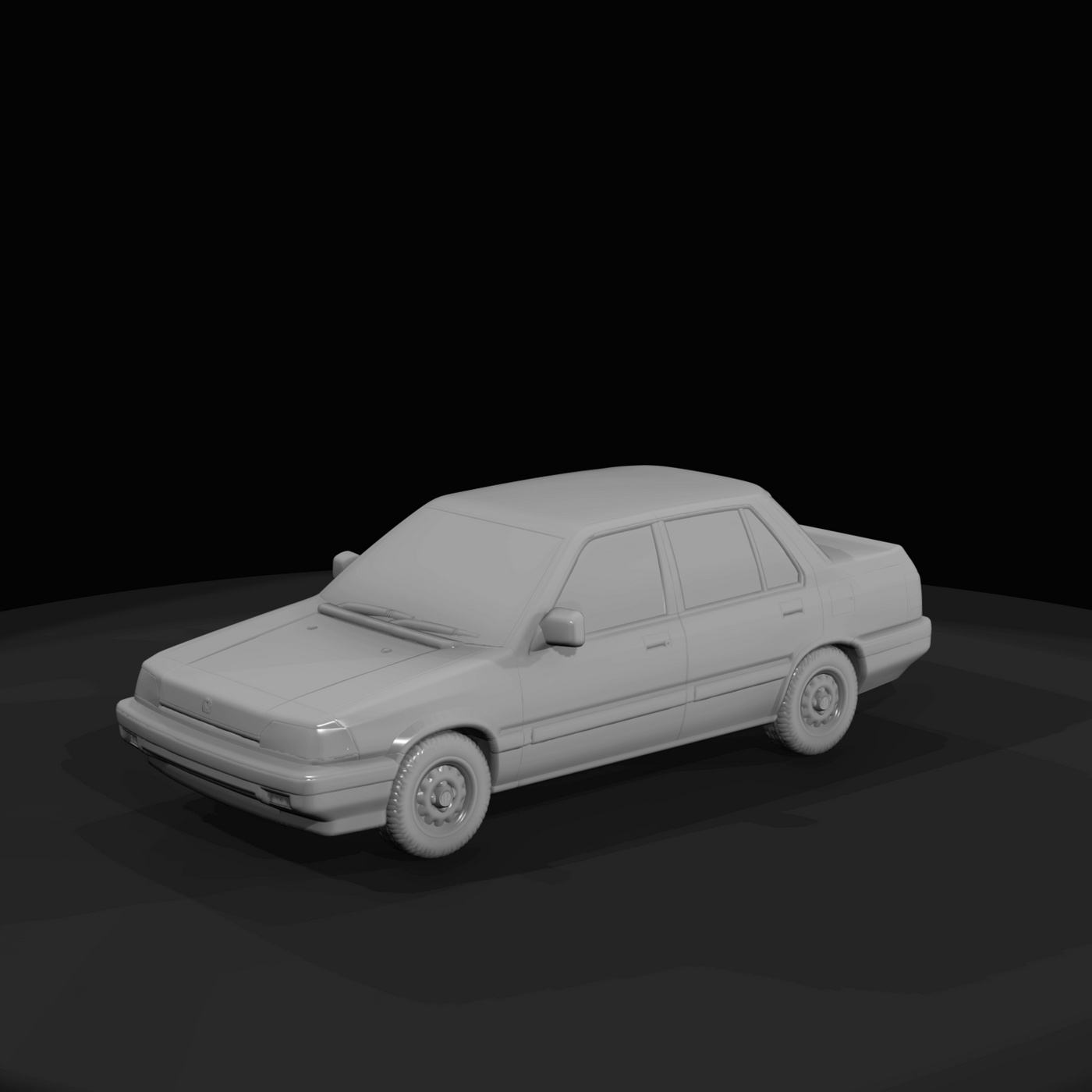 1983 Honda Civic Mk3 sedan (1980s) — Japanese compact, gold paint