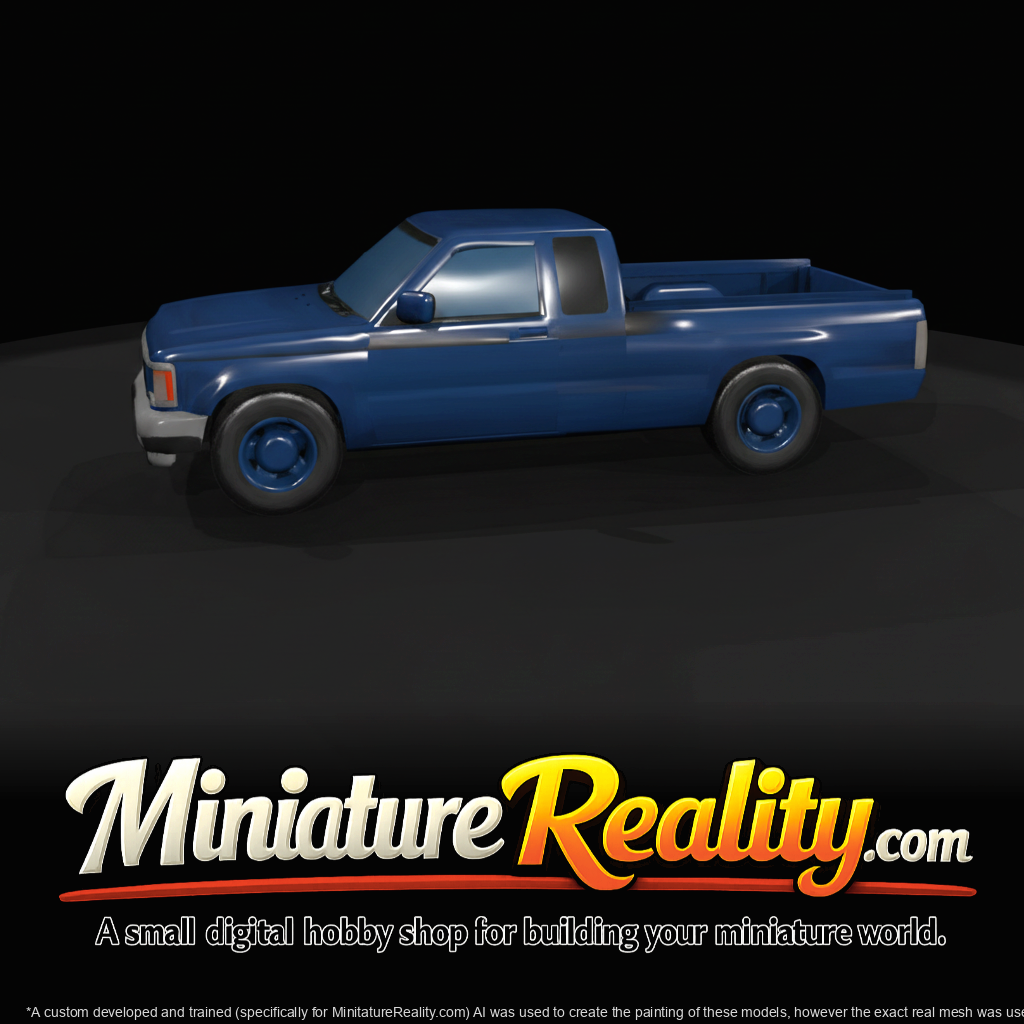 1983 Chevrolet S-10 crew cab pickup (1980s–1990s) — American compact truck, blue