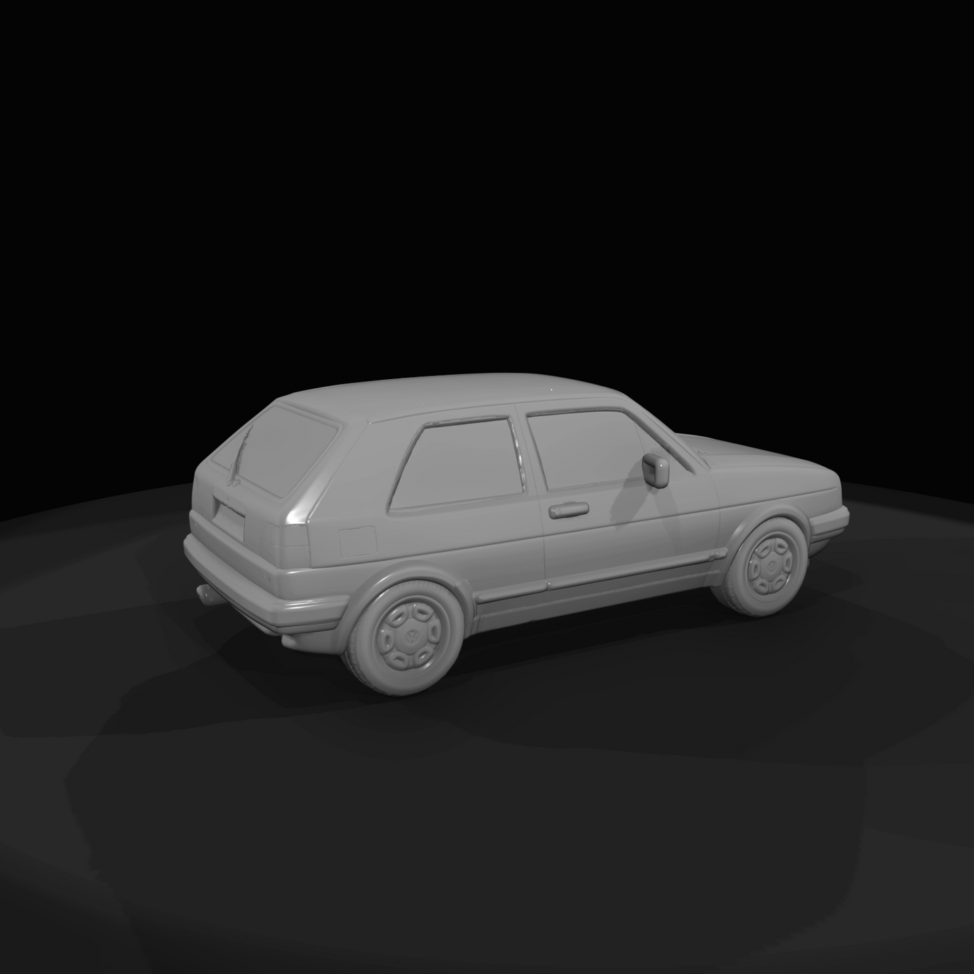 1983 Volkswagen Golf Mk2 three-door hatchback (1980s) — German compact, scale hobby model