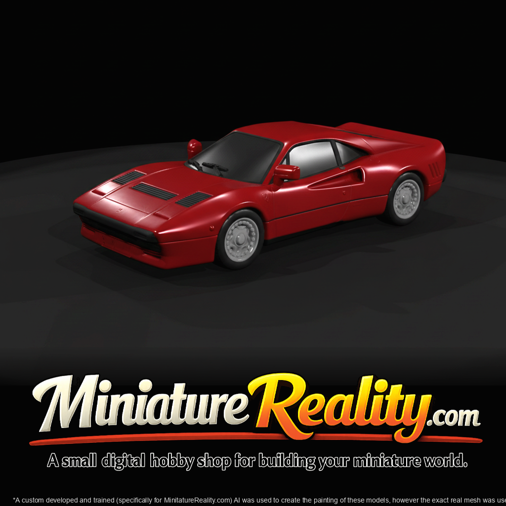 1984 Ferrari 288 GTO supercar (1980s) — Italian homologation sports car, red