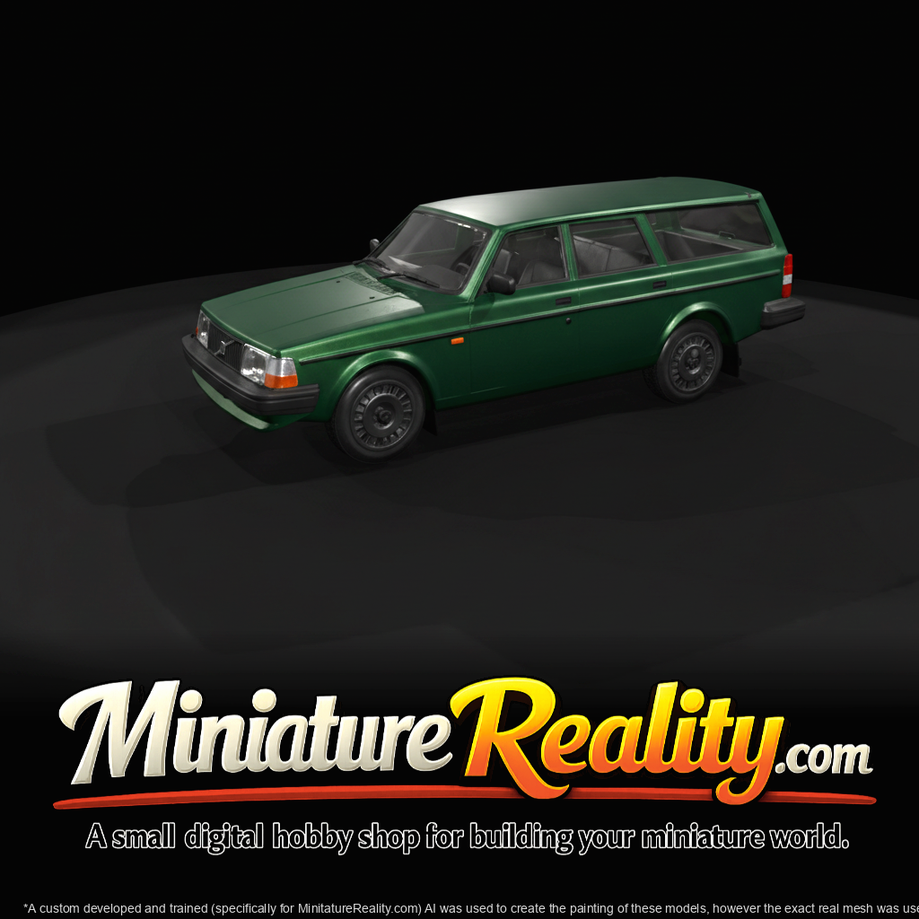 1984 Volvo 245 DL estate wagon (1970s–1980s) — Swedish boxy wagon, green