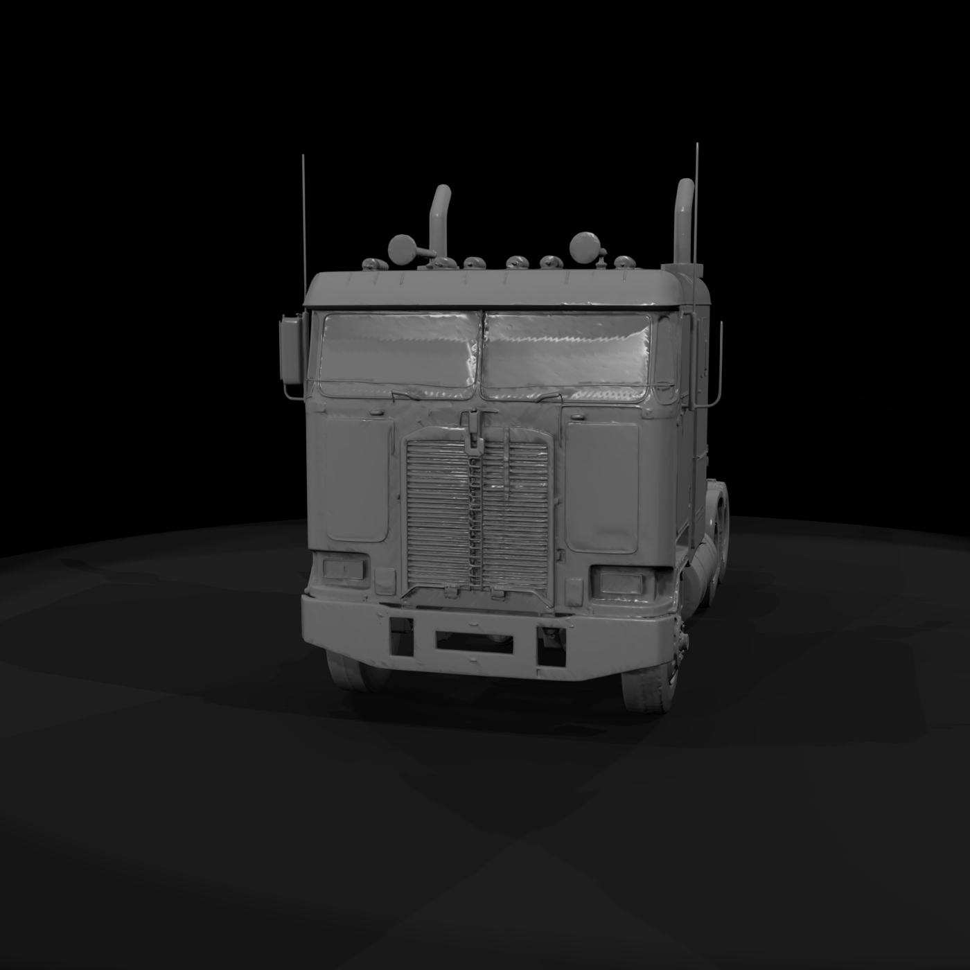 1986 Kenworth K100 Cabover - 3D Printable Truck Model
