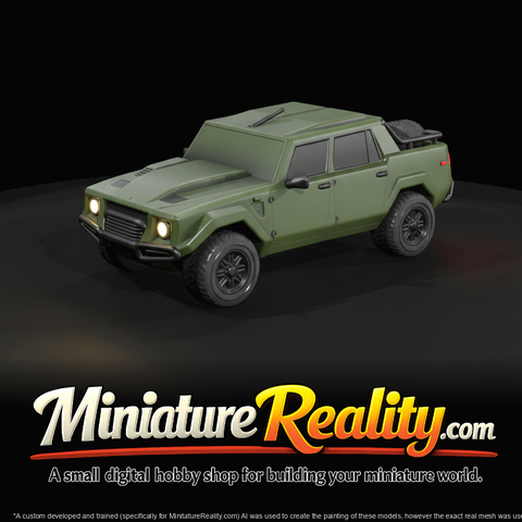 1986 Lamborghini LM002 military-style luxury SUV (1980s) — Italian off-road truck, green, rare