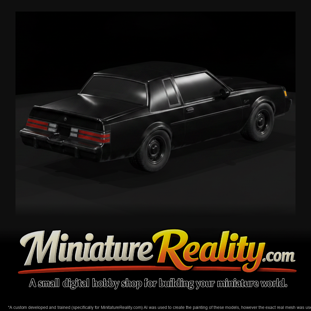 1987 Buick Regal Grand National Coupe miniature, three-quarter view