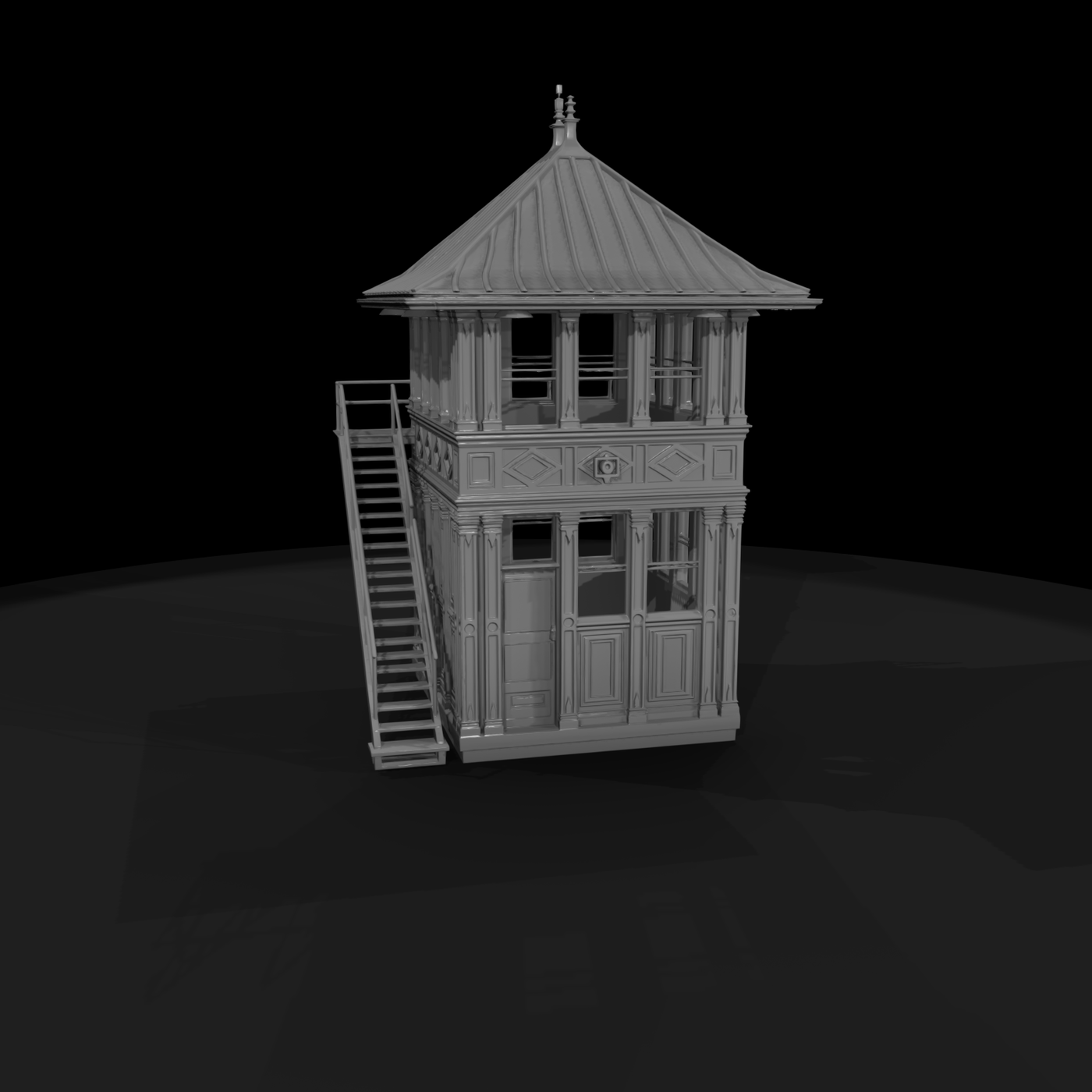 Two-Story Guard Lookout Tower