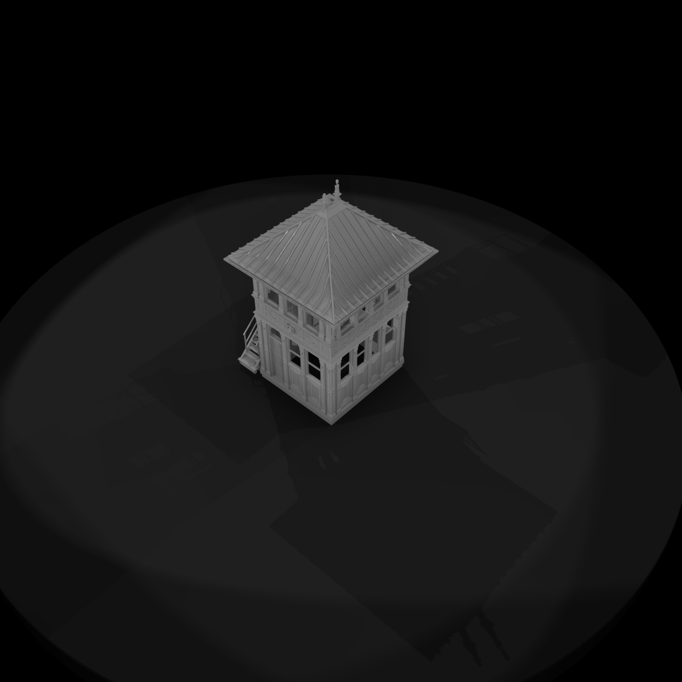 Two-Story Guard Lookout Tower