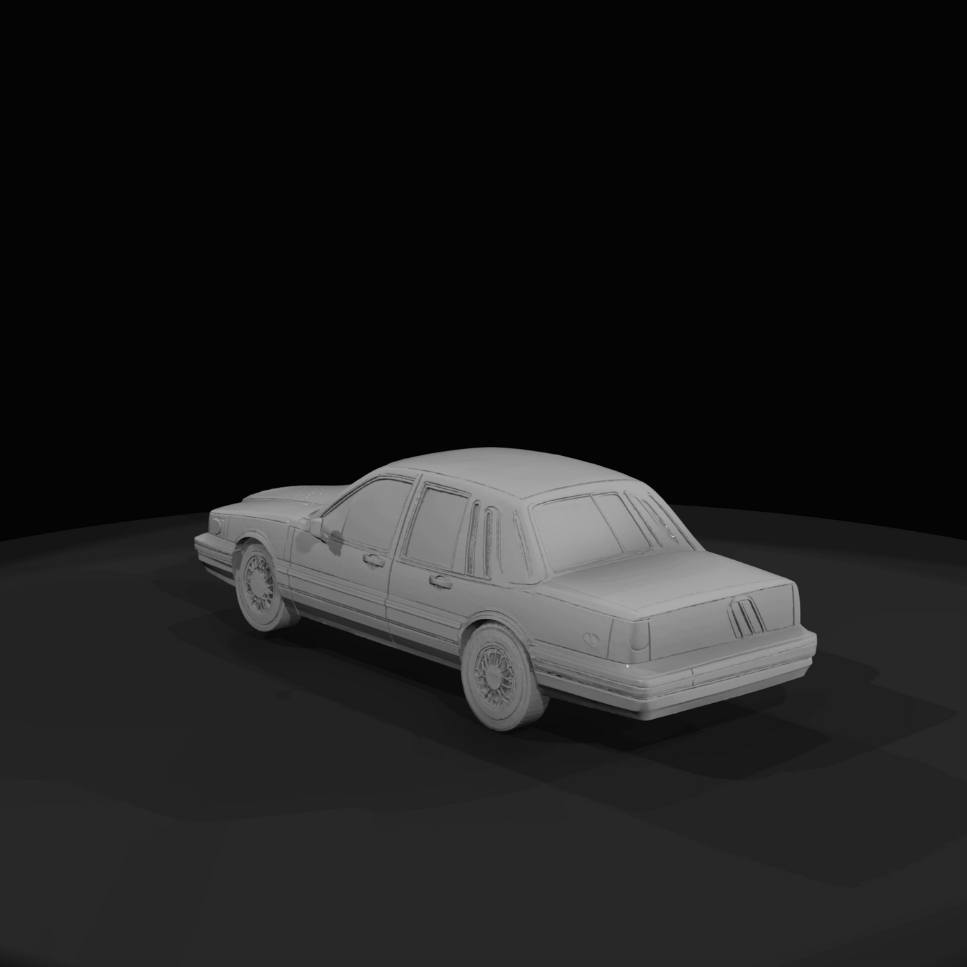 1990–1995 Lincoln Town Car full-size sedan (1990s) — American prestige, formal body