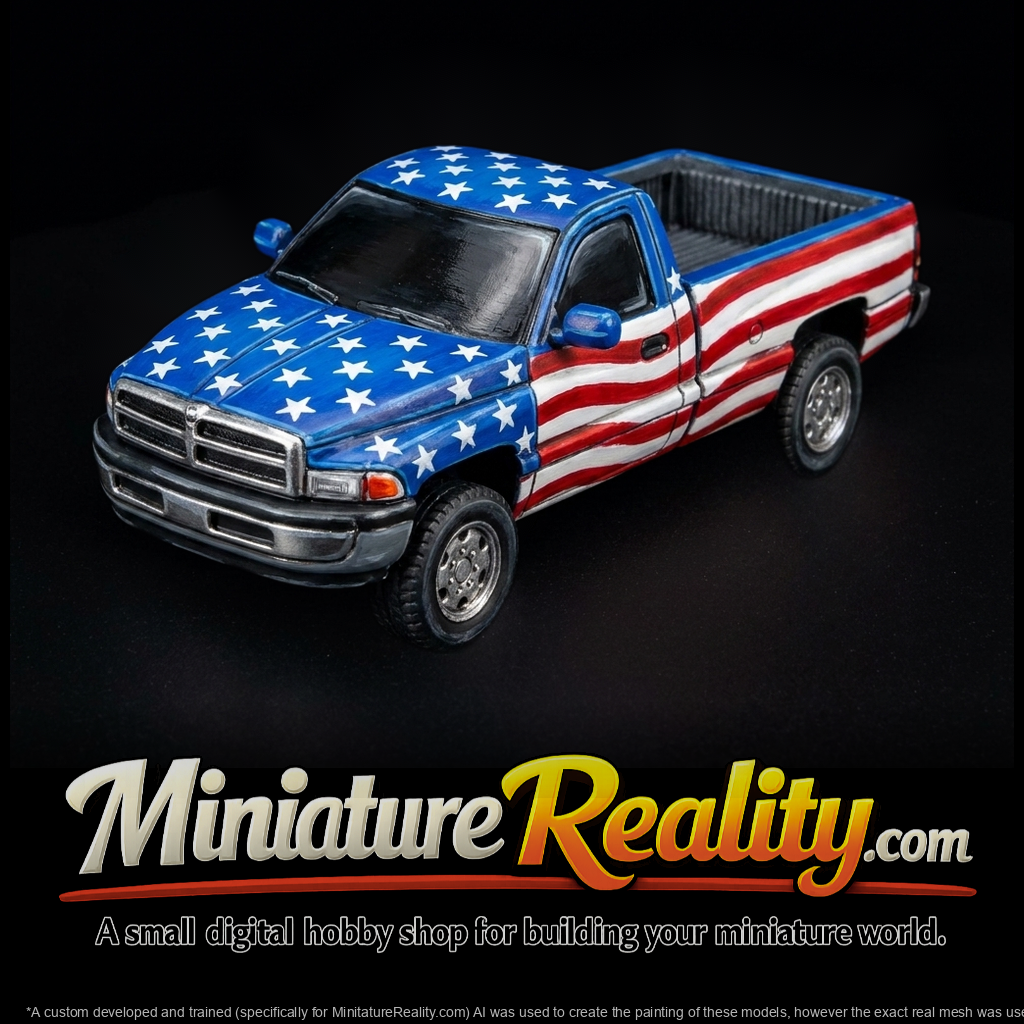 1990s Dodge-style Single-Cab Pickup