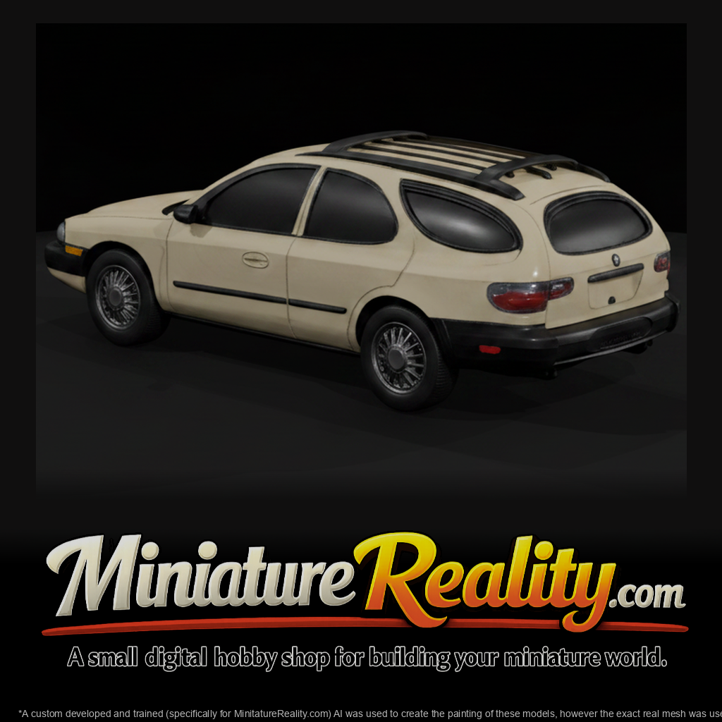 1996 Mercury Sable Wagon miniature, three-quarter view