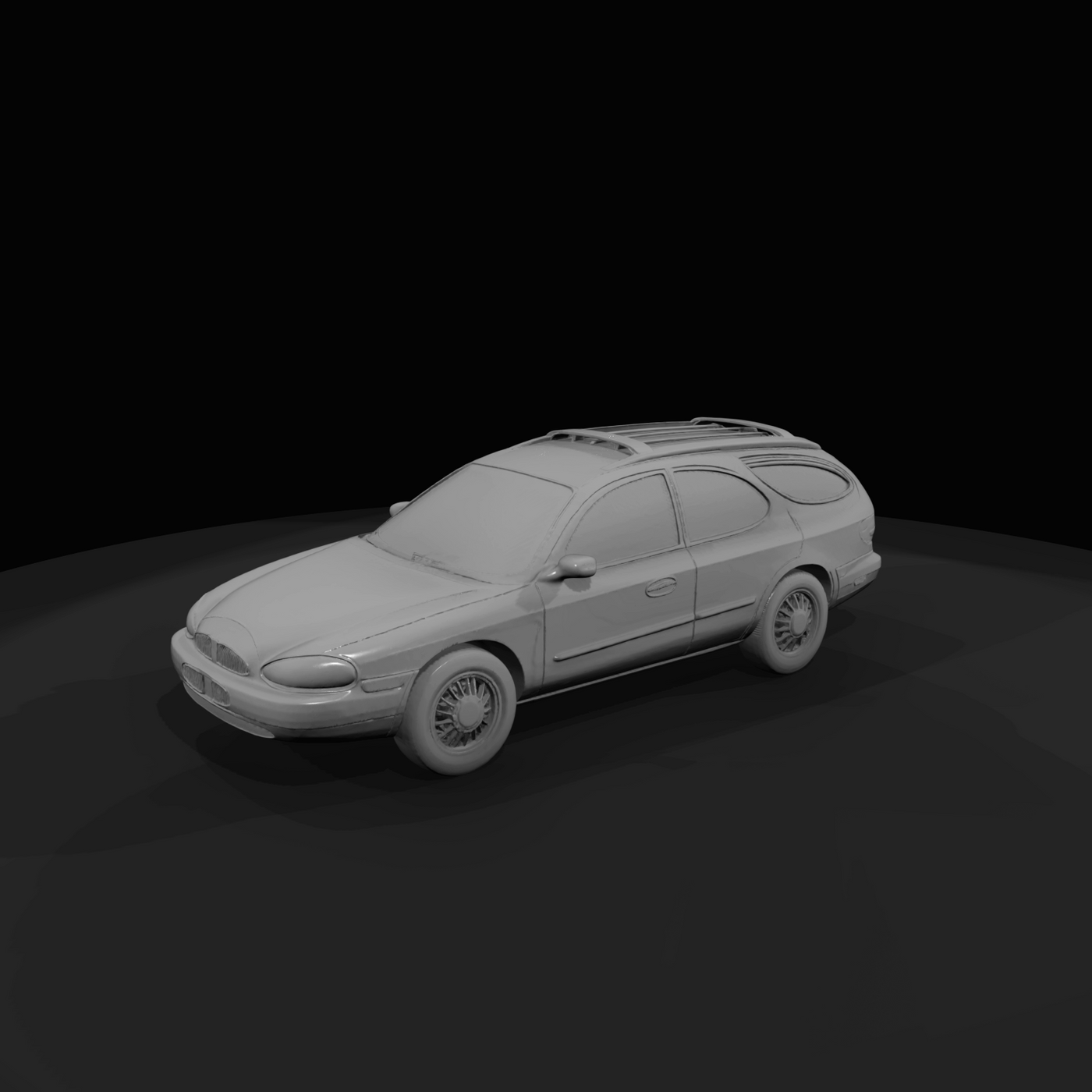 1996 Mercury Sable station wagon (1990s) — American family wagon, aerodynamic jellybean styling