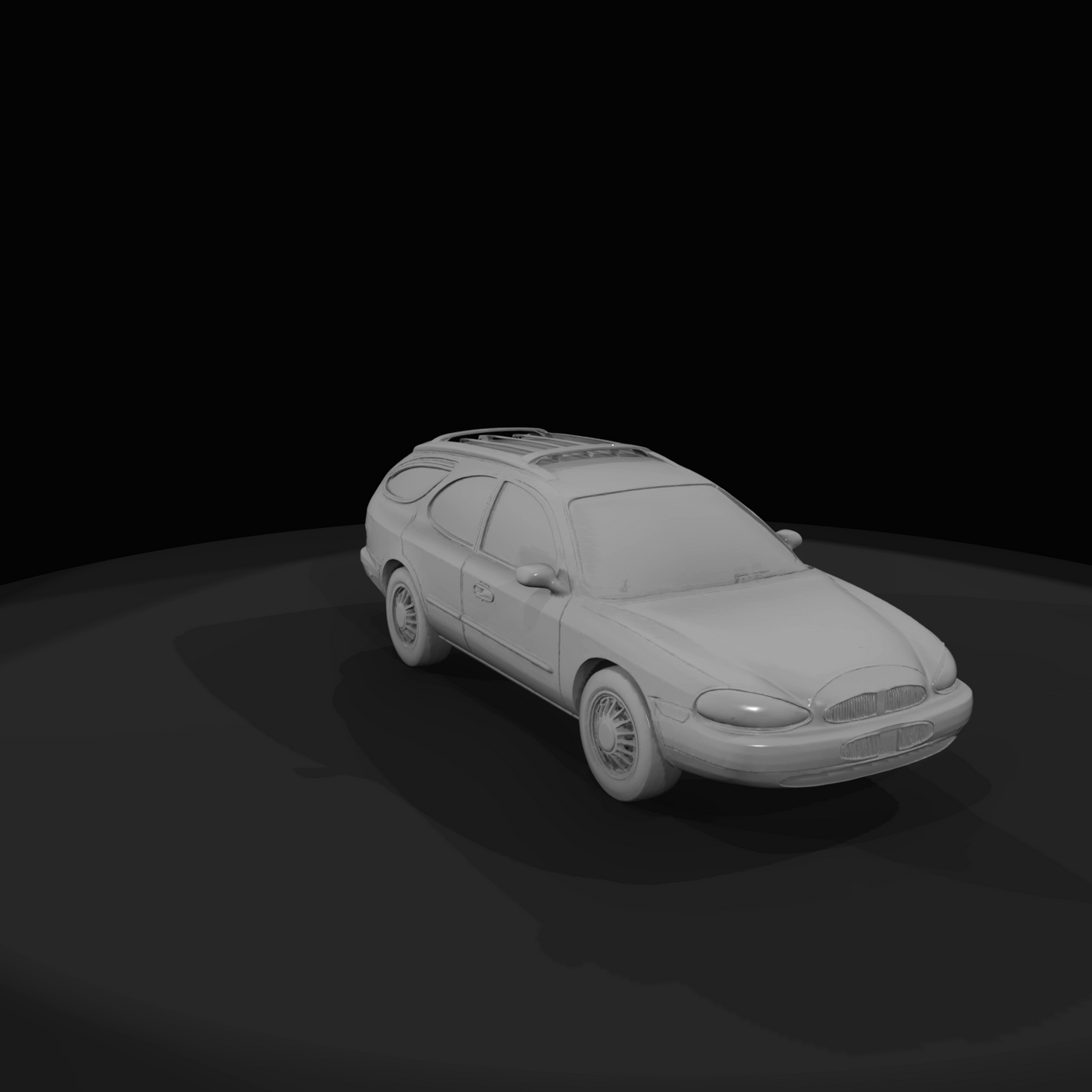 1996 Mercury Sable station wagon (1990s) — American family wagon, aerodynamic jellybean styling