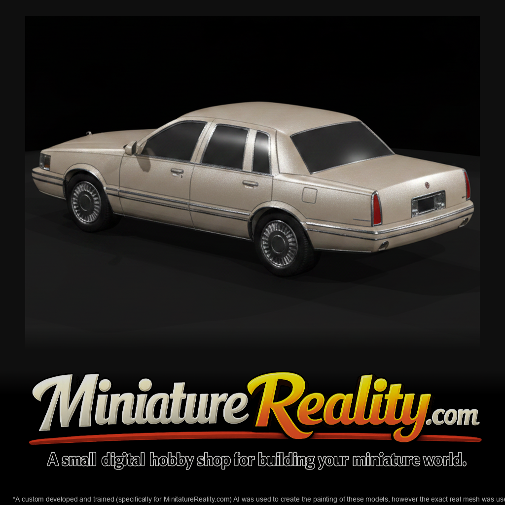 1997 Cadillac DeVille miniature, three-quarter view
