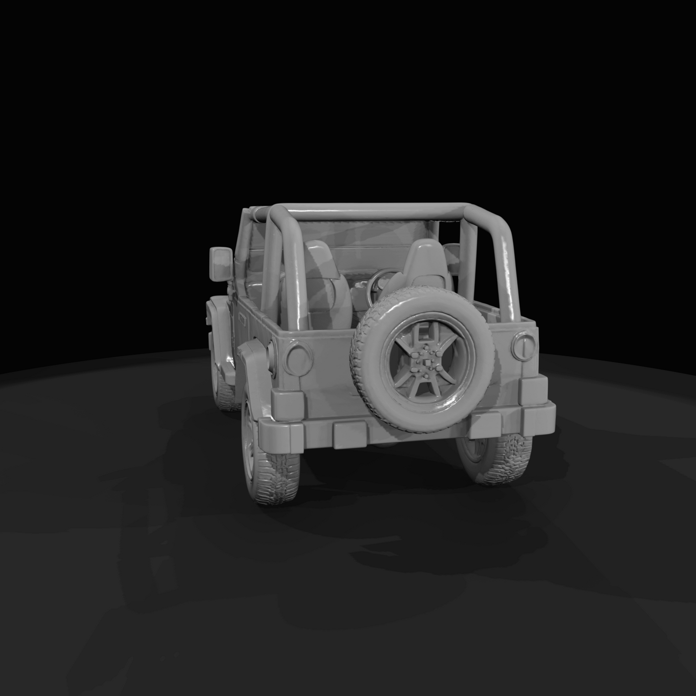 1997 Jeep Wrangler TJ (1990s) — second-generation, round headlights, classic open 4x4