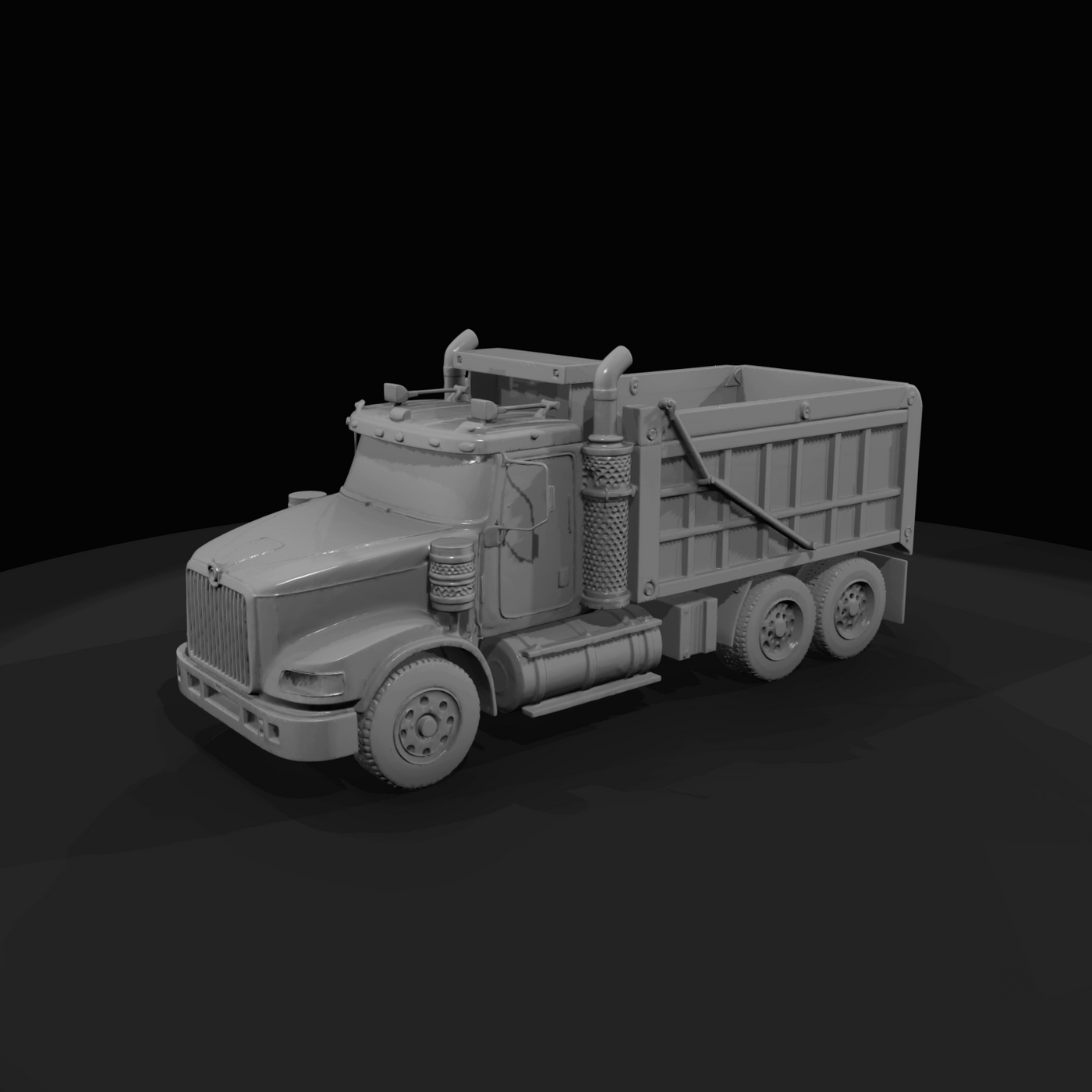 2002 International PayStar dump truck (2000s) — American heavy-duty tipper, axle configuration