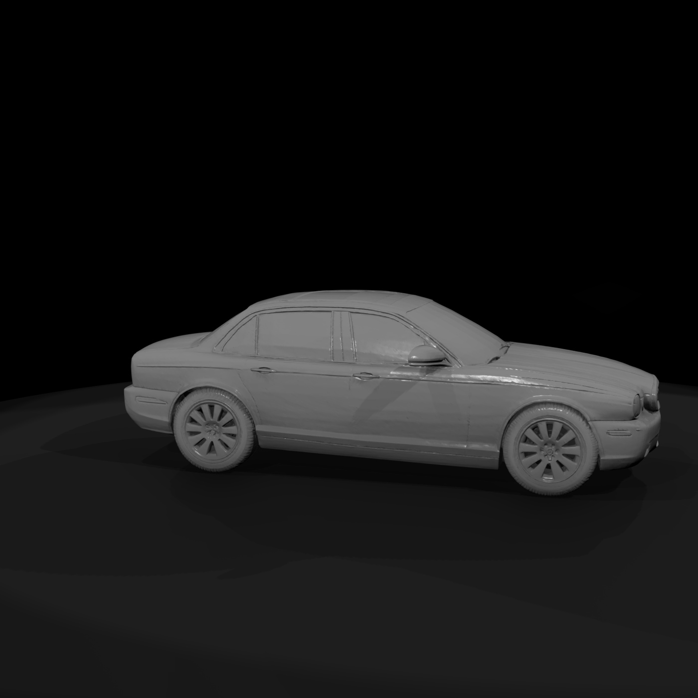 2007 Jaguar XJ — 3D Printable Miniature