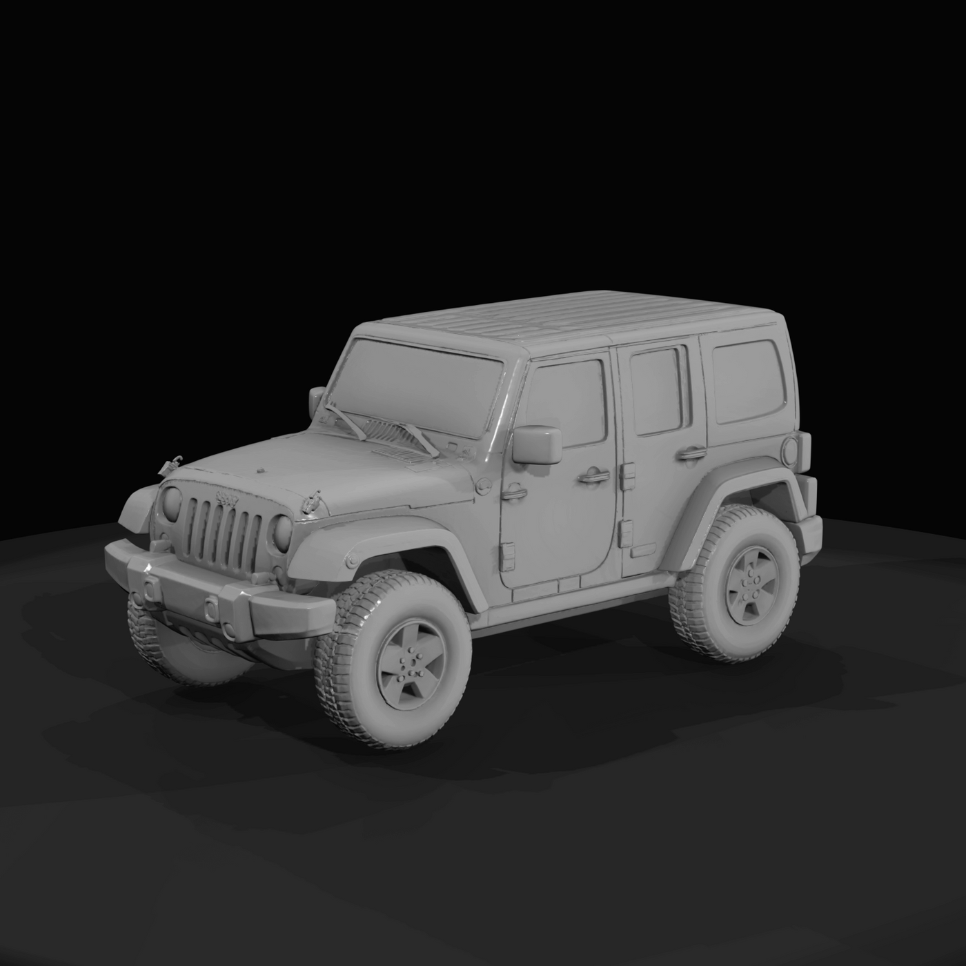 2007 Jeep Wrangler Rubicon hardtop (2000s) — third-generation JK, rock-crawl spec