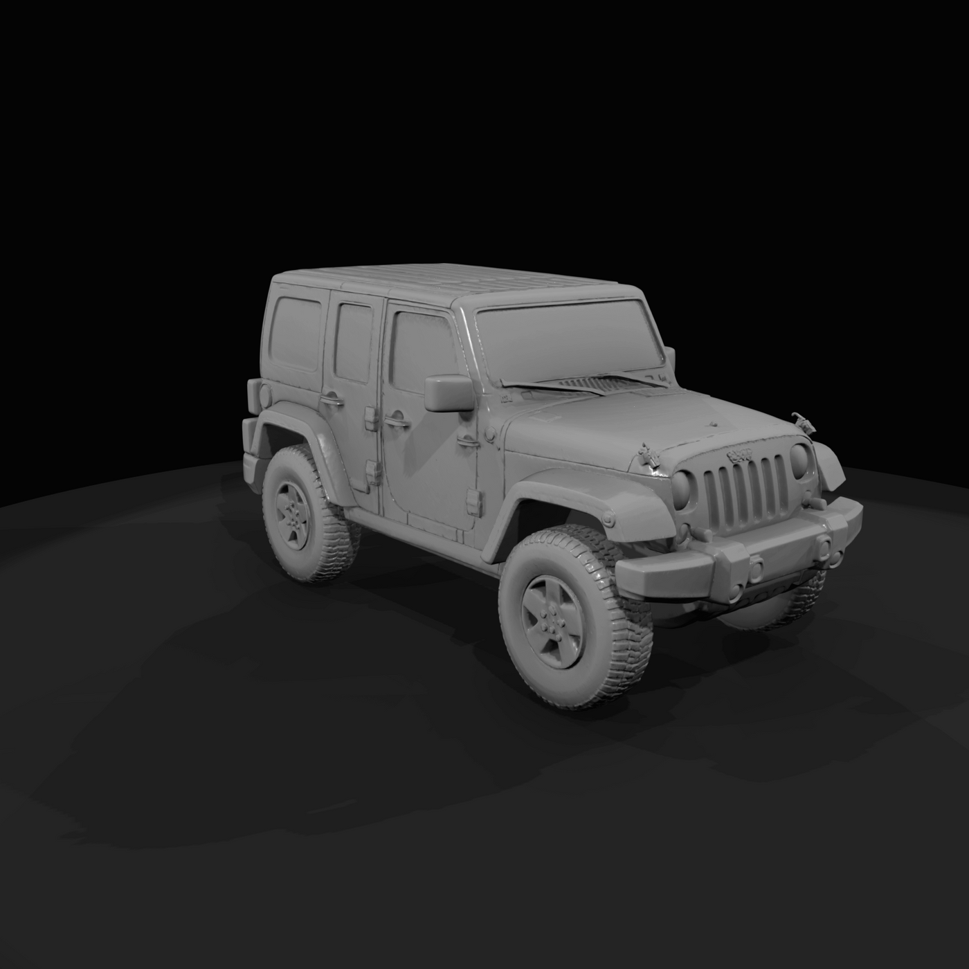 2007 Jeep Wrangler Rubicon hardtop (2000s) — third-generation JK, rock-crawl spec