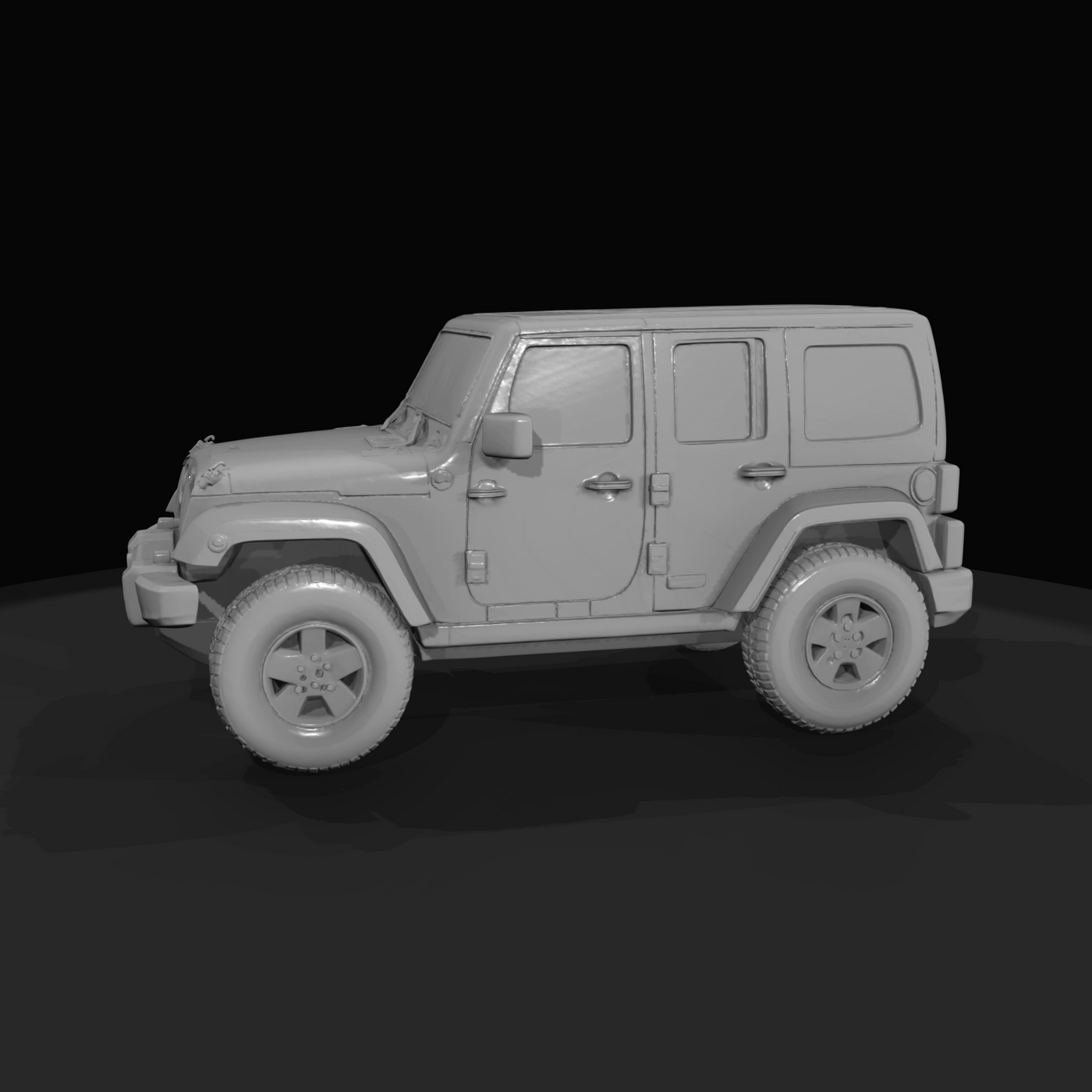 2007 Jeep Wrangler Rubicon hardtop (2000s) — third-generation JK, rock-crawl spec