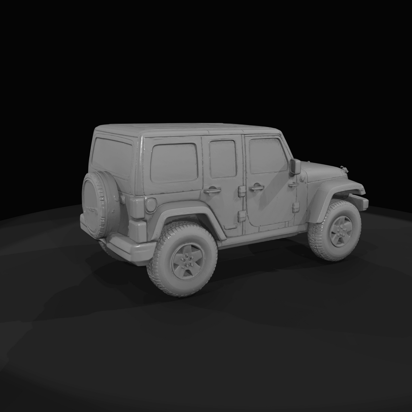 2007 Jeep Wrangler Rubicon hardtop (2000s) — third-generation JK, rock-crawl spec