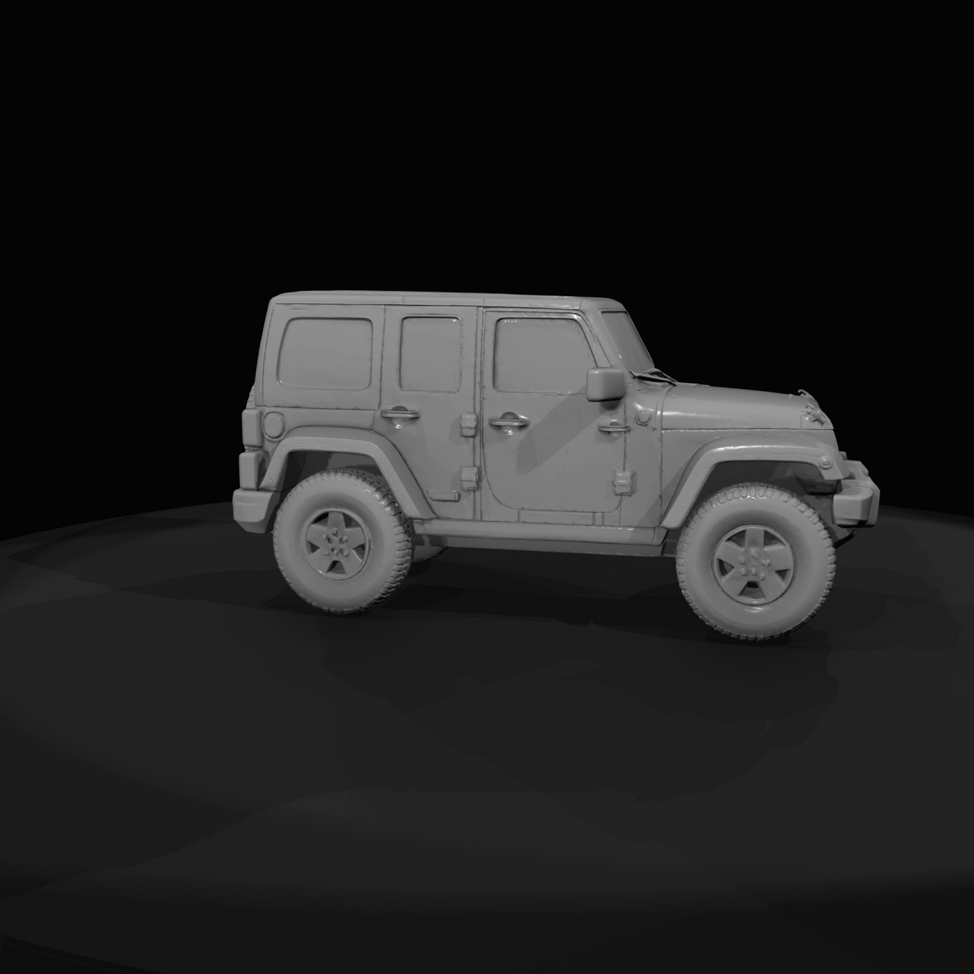 2007 Jeep Wrangler Rubicon hardtop (2000s) — third-generation JK, rock-crawl spec