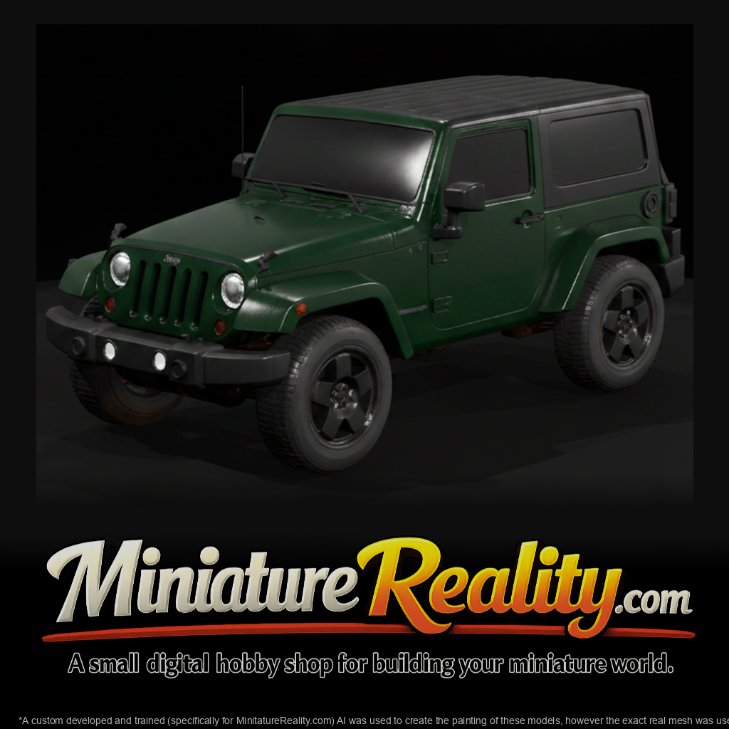 2010 Jeep Wrangler Rubicon Hardtop miniature, three-quarter view