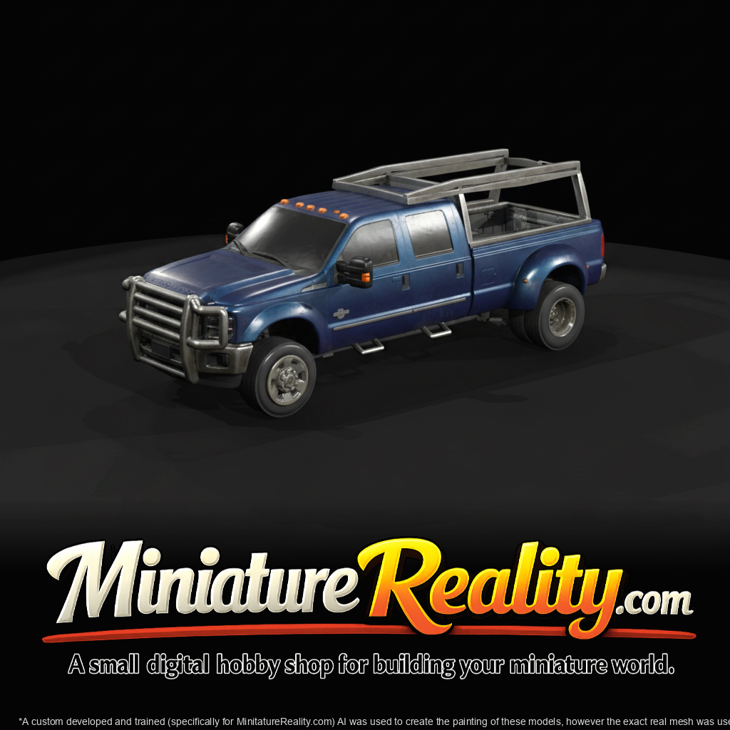 2011 Ford F-350 landscape–utility truck (2010s) — upfitted for grounds–landscaping service, blue