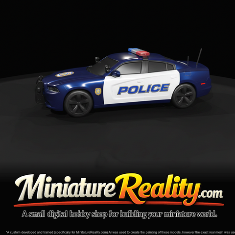 2012 Dodge Charger-style police patrol cruiser (2010s) — modern law enforcement interceptor