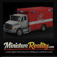 2014 Sterling Acterra Ambulance Truck miniature, three-quarter view — thumbnail 2