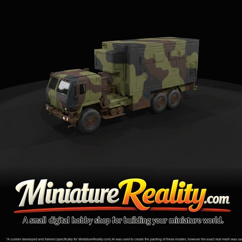 2014 Oshkosh FMTV M1087 expansible van (2010s) — US Army tactical shelter–communications truck