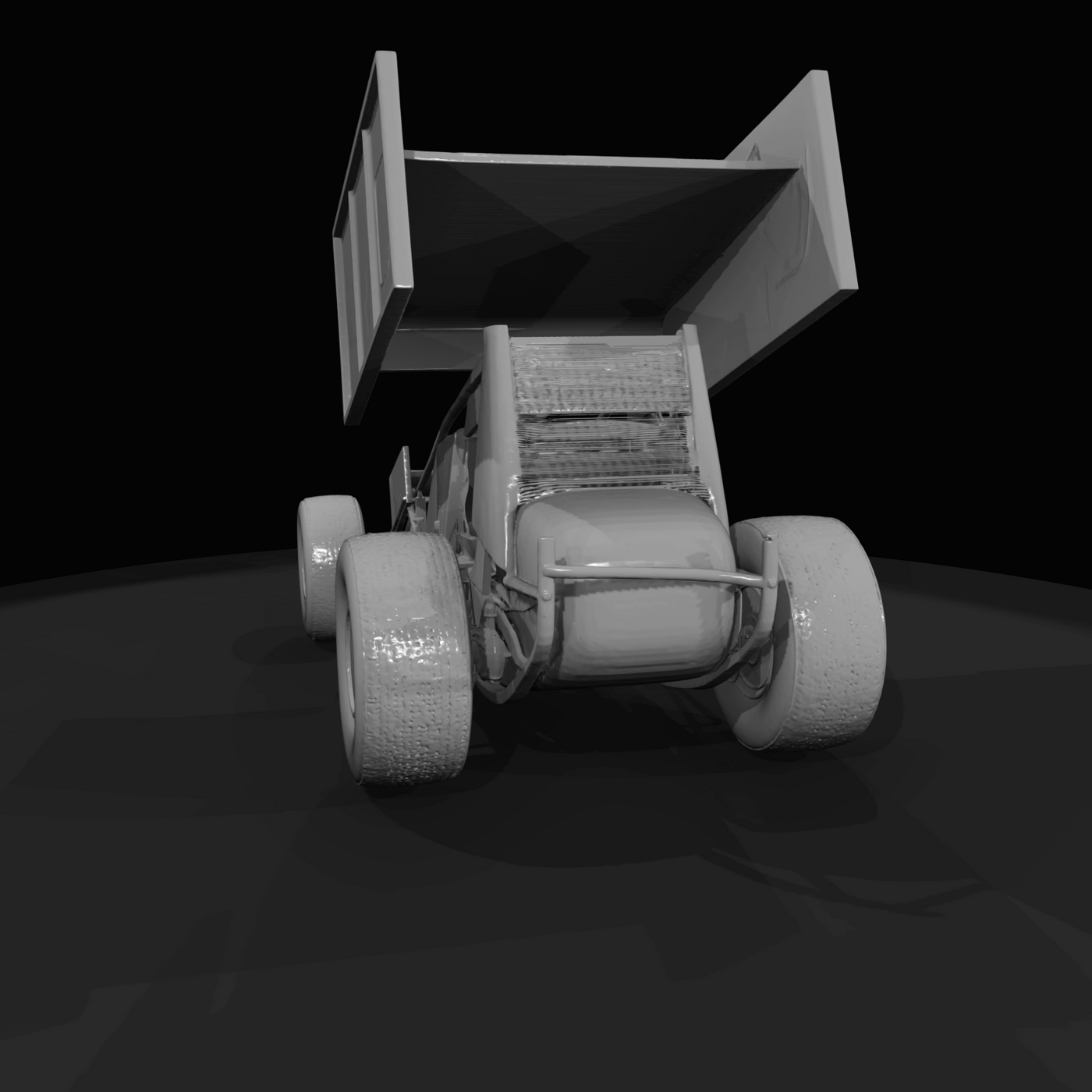 2014 Red Bull sprint car, dirt-track racing (2010s) — open-wheel winged sprint, livery replica