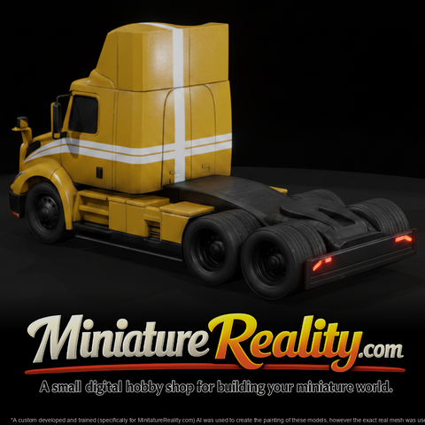 2025 Electric Semi Truck miniature, three-quarter view