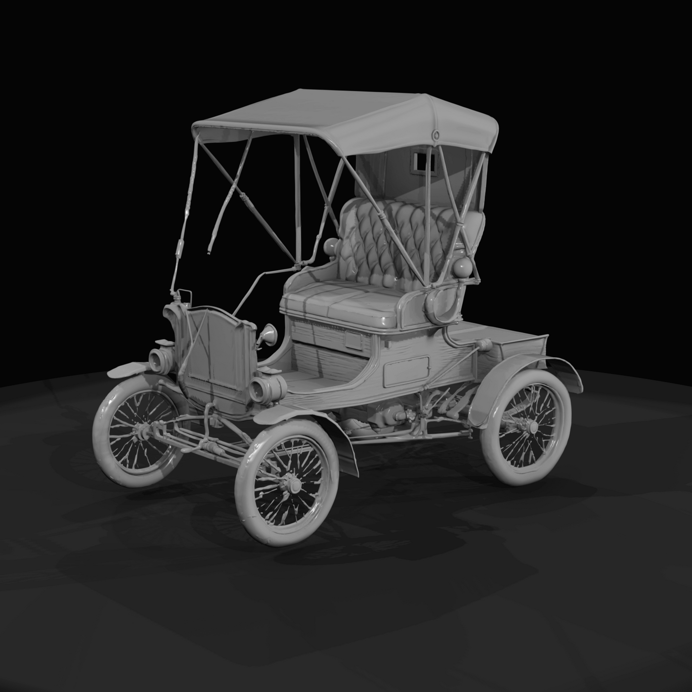 brass-era horseless carriage early 1900s automobile