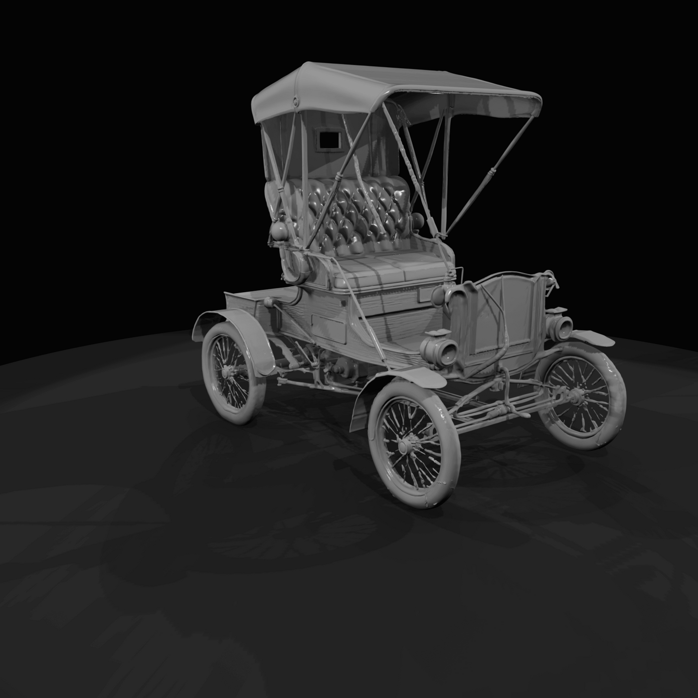 brass-era horseless carriage early 1900s automobile