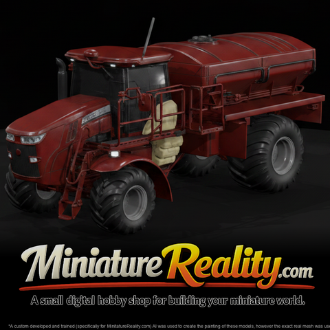 Agricultural Applicator Vehicle miniature, three-quarter view