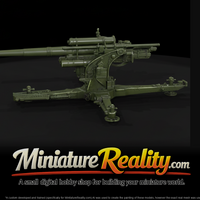 Anti Aircraft Gun miniature, three-quarter view — thumbnail 1