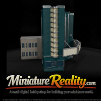 Art Deco Movie Theater miniature, three-quarter view — thumbnail 1