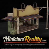 Carnival Game Booth miniature, three-quarter view — thumbnail 1