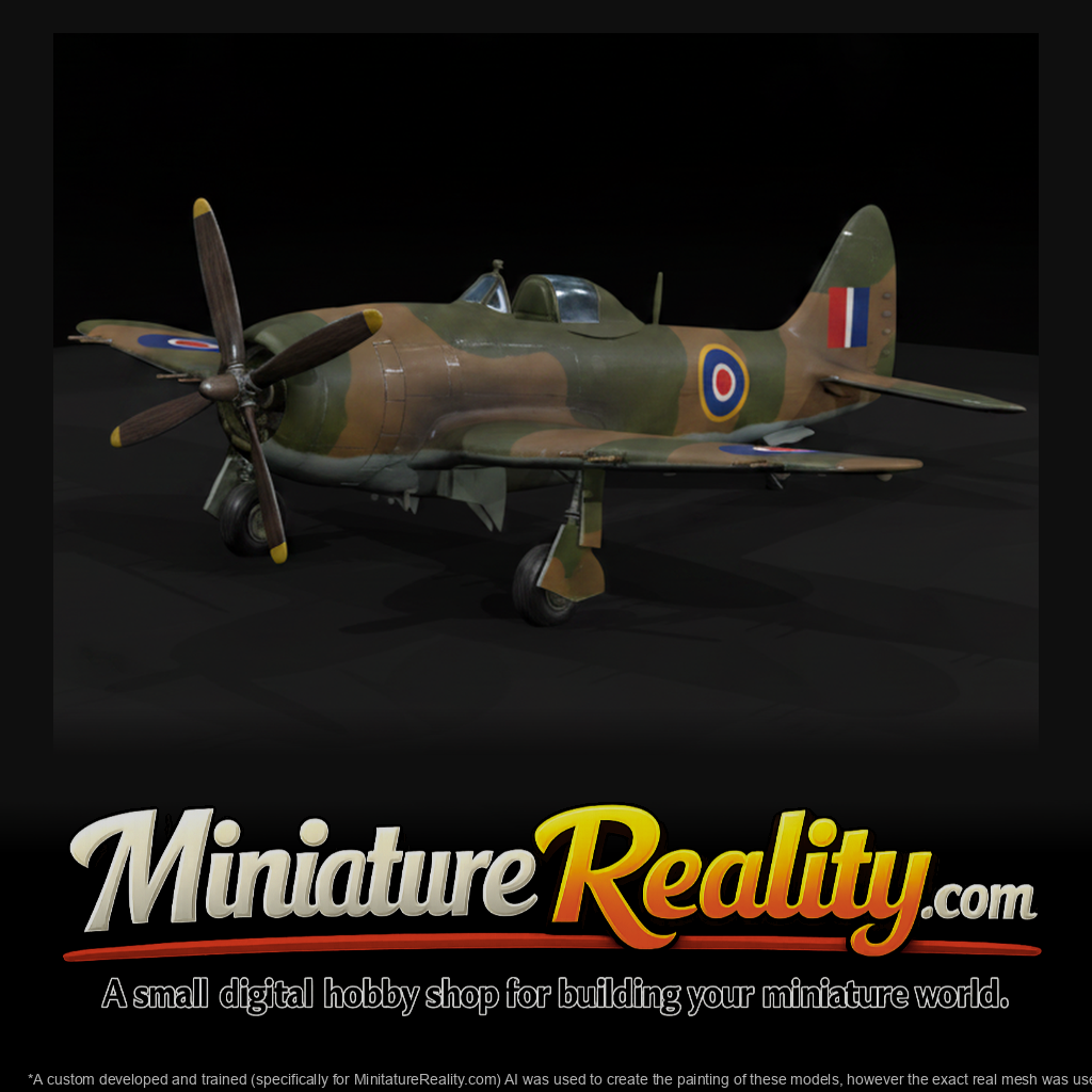 Fighter Plane Model, three-quarter view