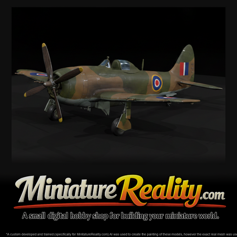 Fighter Plane Model, three-quarter view
