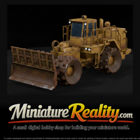 Heavy Landfill Compactor miniature, three-quarter view — thumbnail 1