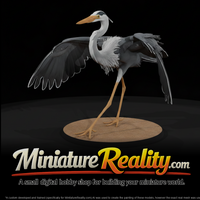 Heron Spreading Wings Beach miniature, three-quarter view — thumbnail 1