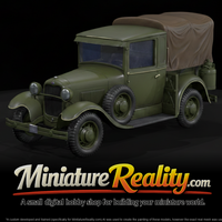 Military Cargo Truck miniature, three-quarter view — thumbnail 1