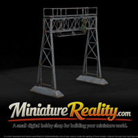 Model Railroad Signal Bridge, three-quarter view — thumbnail 1