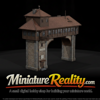 Model Railroad Signal Tower, three-quarter view — thumbnail 1