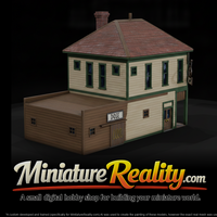 Model Two Story Corner Shop, three-quarter view — thumbnail 1